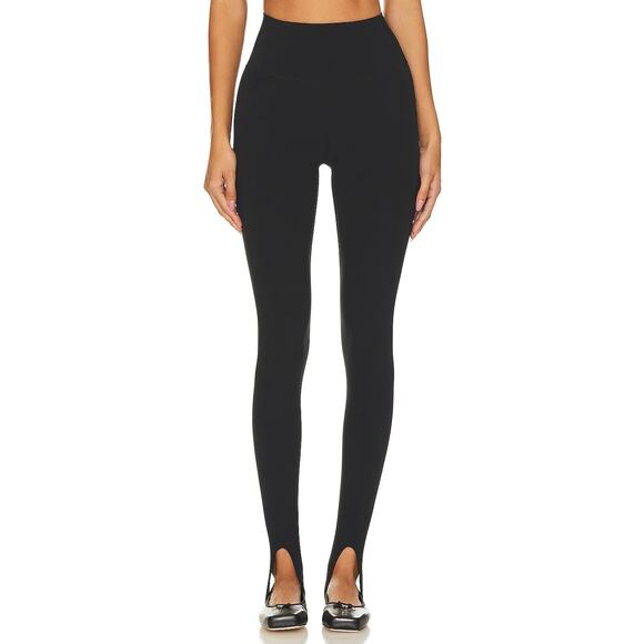 Who What Wear Black Stirrup Pants Leggings 18W Side Zip Stretch Plus Trouser NEW - Picture 4 of 10